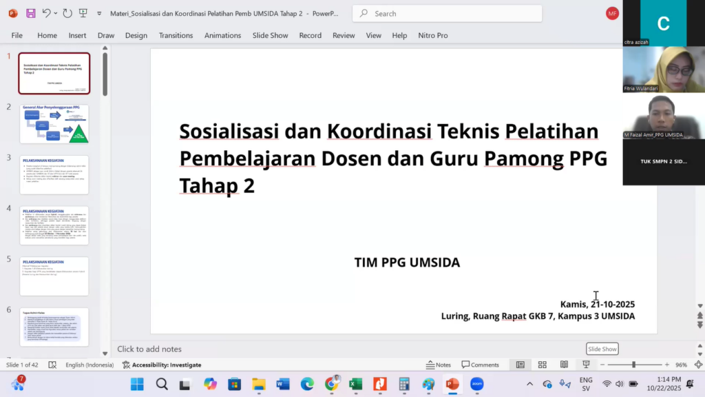 Sosialisasi Pelatihan Pembelajaran Tahap 2