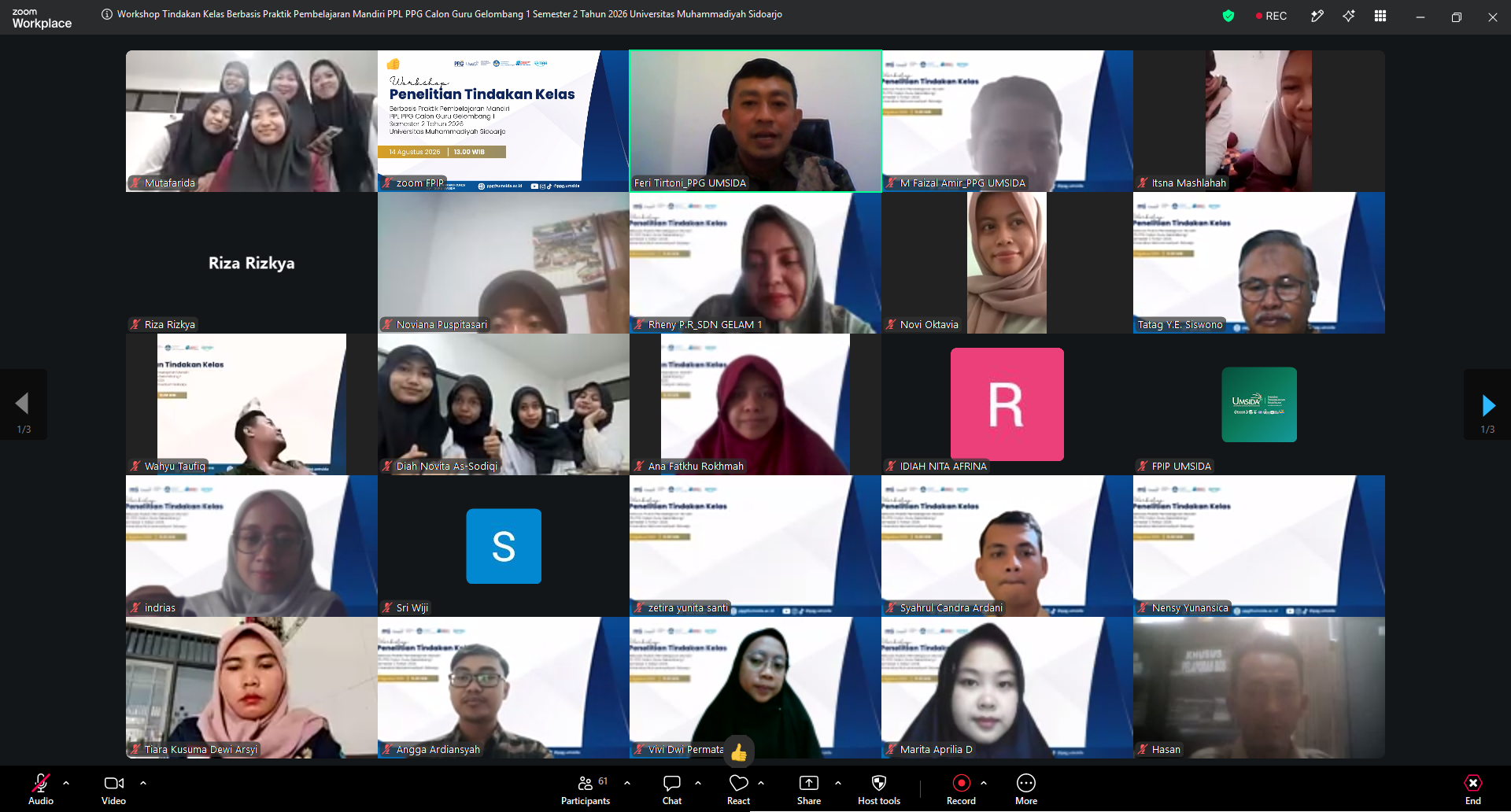 Workshop PTK PPG UMSIDA